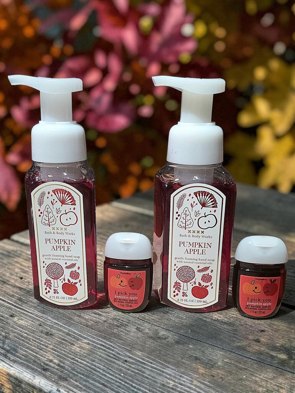 PUMPKIN APPLE FOAM HAND SOAPS & SANITIZERS BY BATH & BODY WORKS NEW